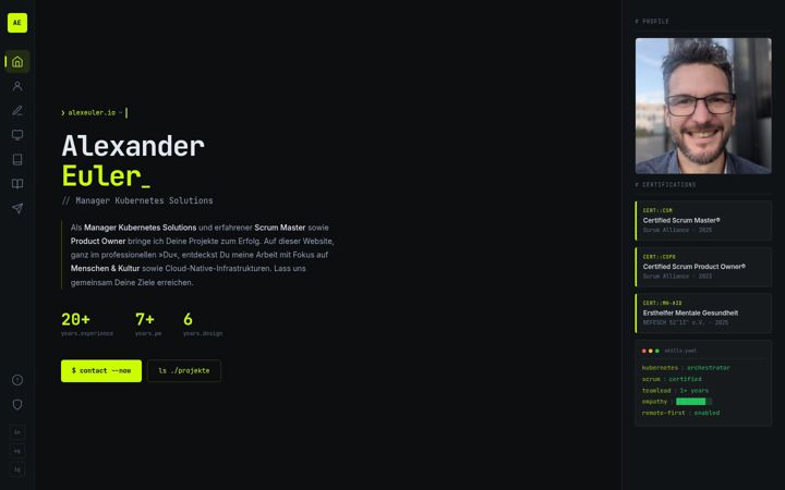 Screenshot of alexeuler.de