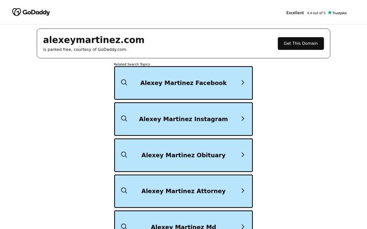 Screenshot of alexeymartinez.com