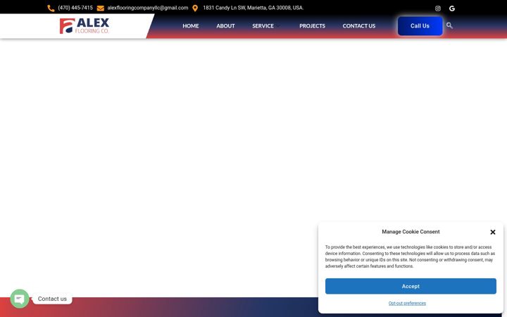 Screenshot of alexflooringcompany.com