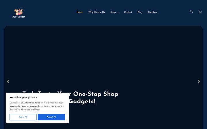 Screenshot of alexgadget.com