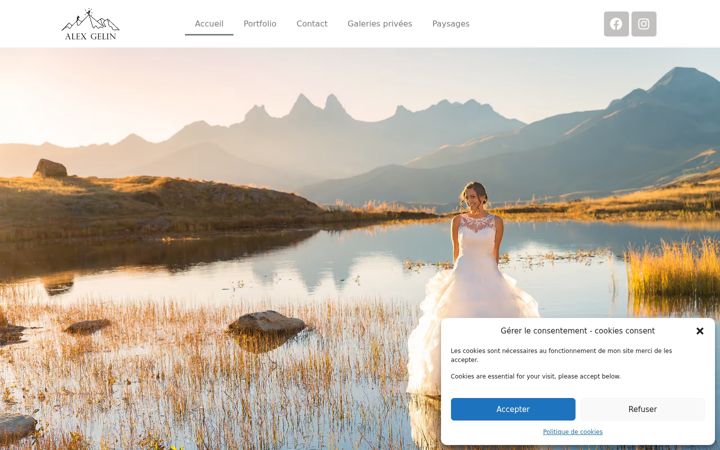 Screenshot of alexgelin.com