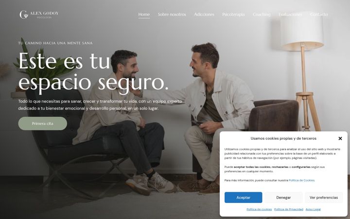 Posnetek zaslona alexgodoypsicologia.com