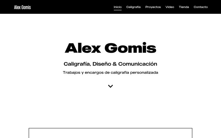 Screenshot of alexgomis.com