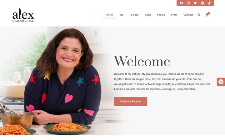 Screenshot of alexguarnaschelli.com