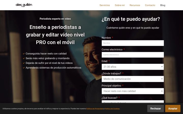 Screenshot of alexguillen.es