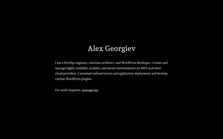 Screenshot of alexgv.com