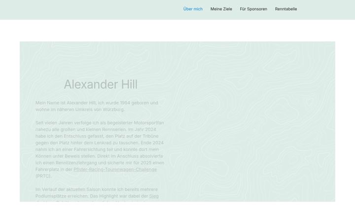 Screenshot of alexhillracing.de