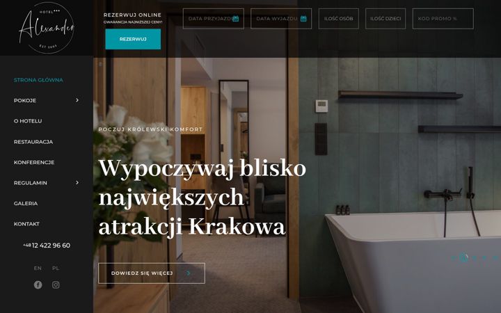 Screenshot of alexhotel.pl
