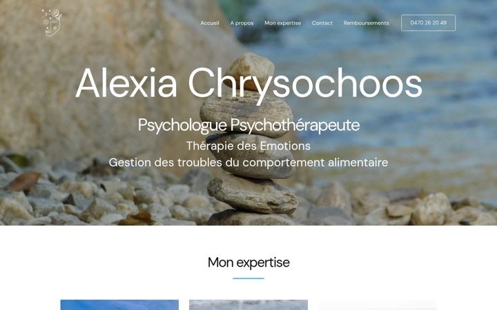 Screenshot of alexia-chrysochoos.be