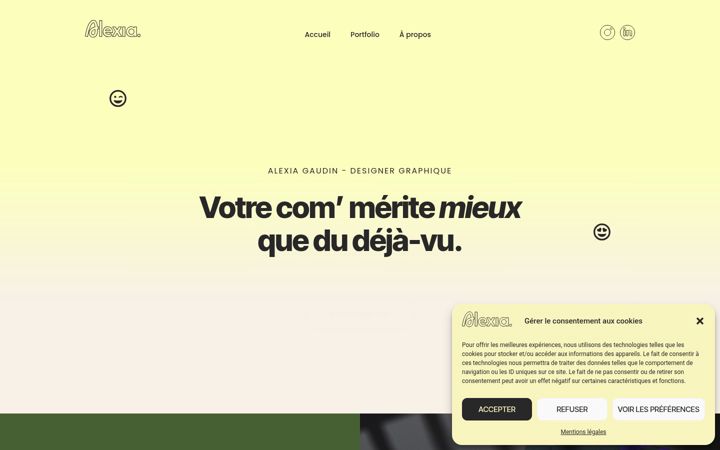 Captura de ecrã de alexia-gaudin.fr