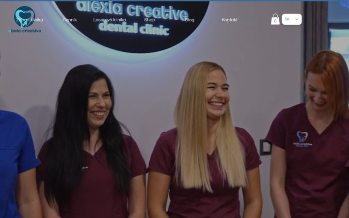 Screenshot of alexiacreative.com