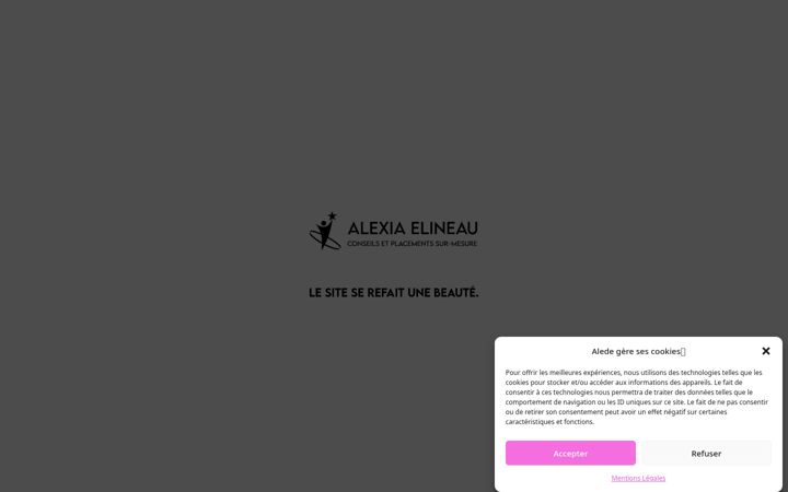 Screenshot of alexiaelineau.fr