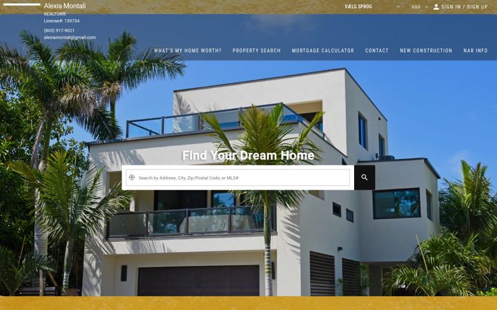 Snímek obrazovky alexiamontalirealtor.com