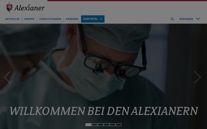 Screenshot of alexianer.de