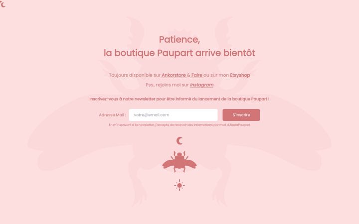 Captura de ecrã de alexiapaupart.com