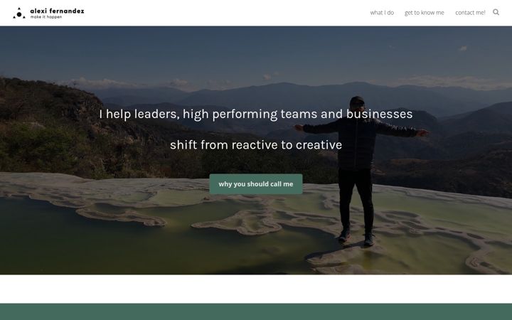 Screenshot of alexifernandez.com