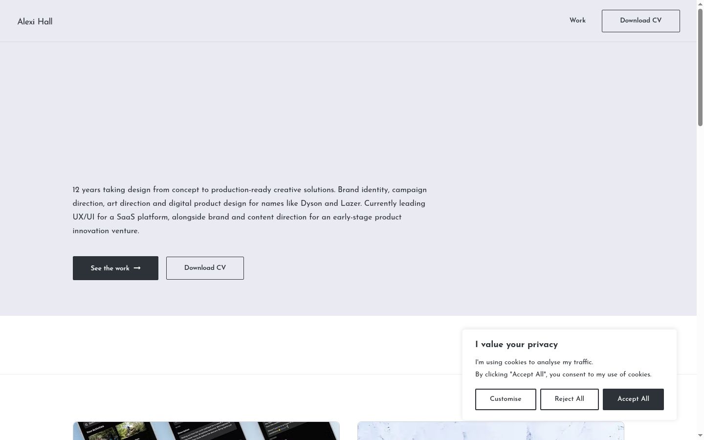 Screenshot tal-banner tal-kunsens muri qabel kwalunkwe interazzjoni