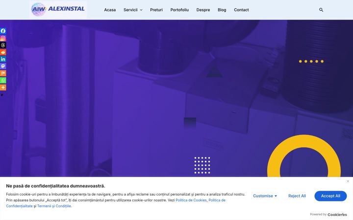 Screenshot of alexinstalweb.ro