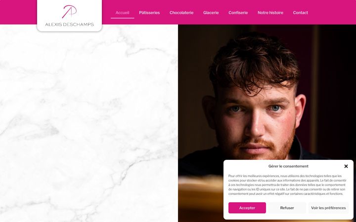 Screenshot of alexis-deschamps.fr