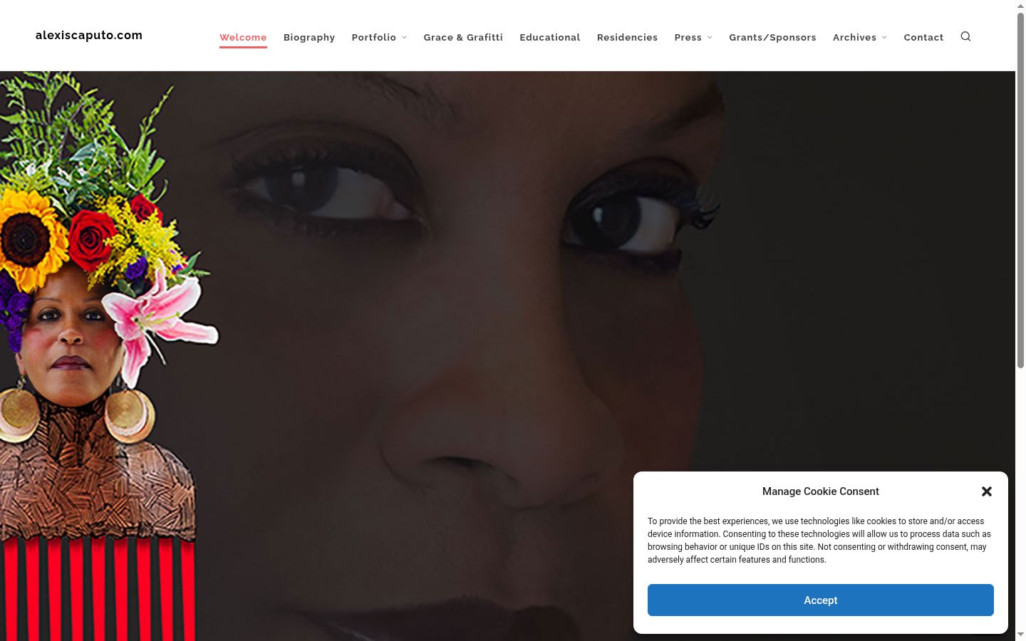 Capture d'écran de la bannière de consentement affichée avant toute interaction