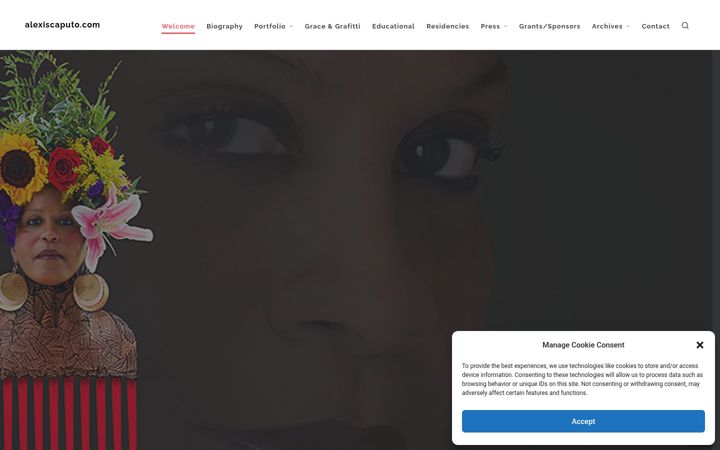 Screenshot of alexiscaputo.com