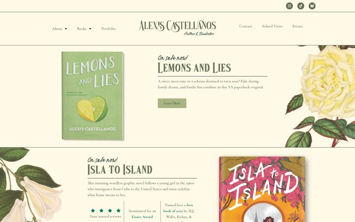 Screenshot of alexiscastellanos.com