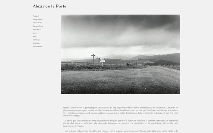 Screenshot of alexisdelaporte.com