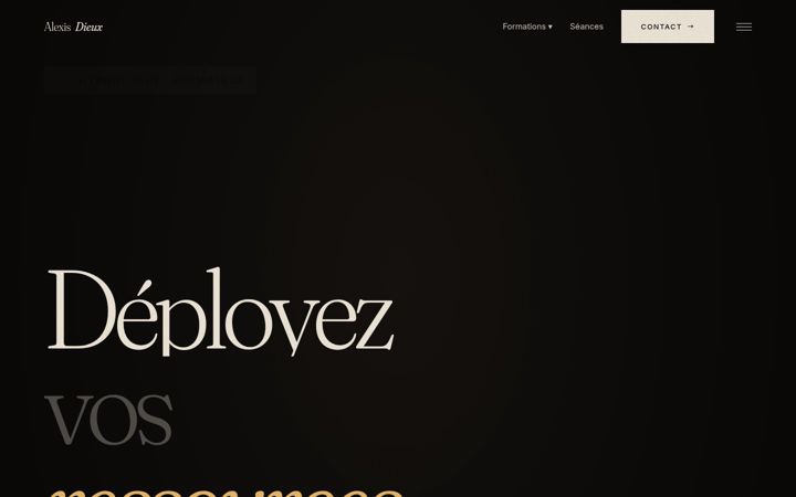 Snímek obrazovky alexisdieux.com