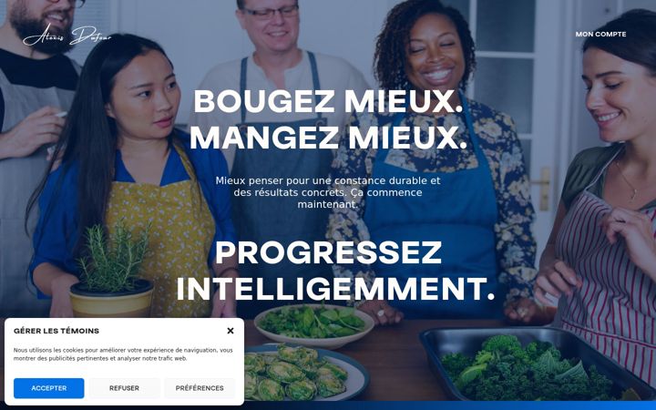 Snímek obrazovky alexisdufour.com