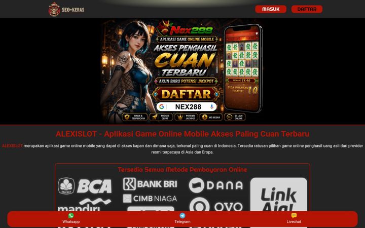 Screenshot of alexislot.org