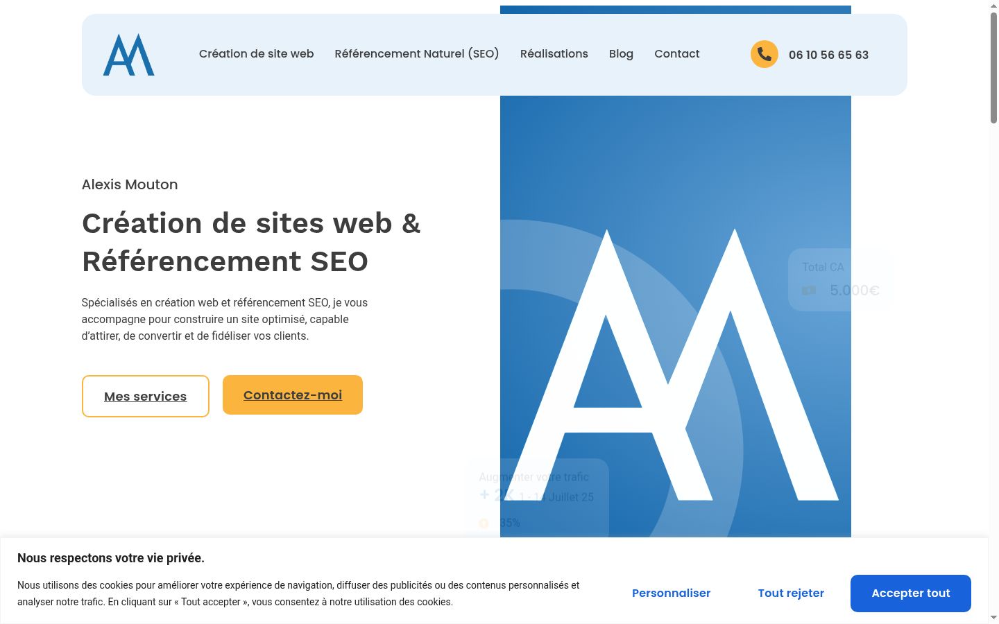 Screenshot tal-banner tal-kunsens muri qabel kwalunkwe interazzjoni