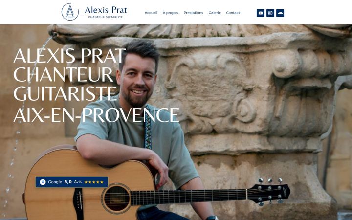 Screenshot of alexisprat.fr