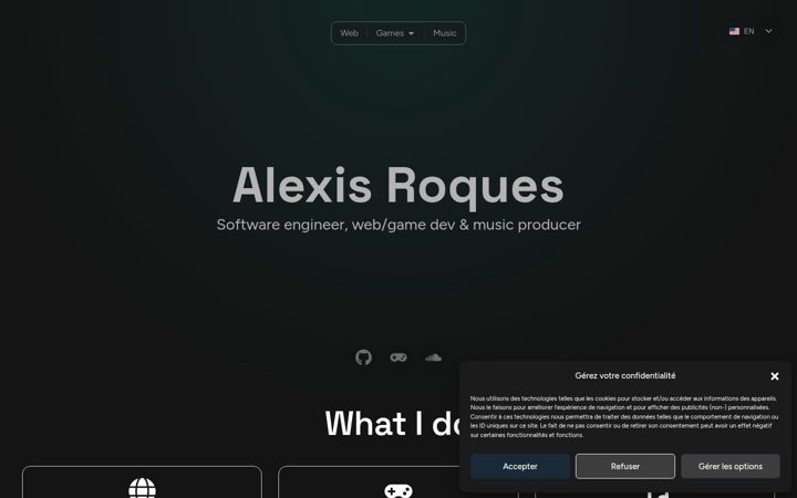 Screenshot of alexisrqs.com