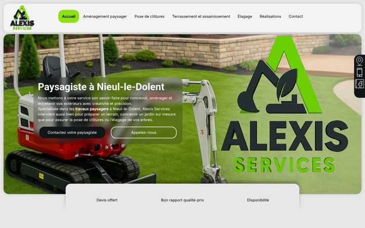 Screenshot of alexisservices.fr