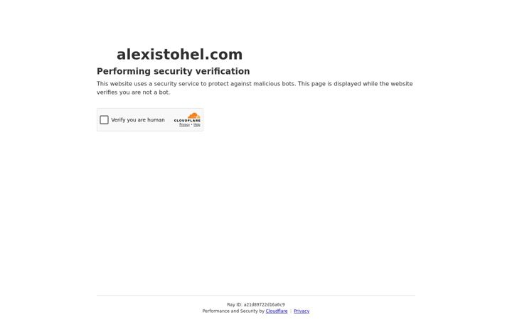 Screenshot of alexistohel.com