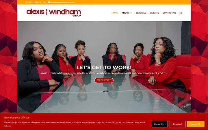 Screenshot di alexiswindhamgroup.com