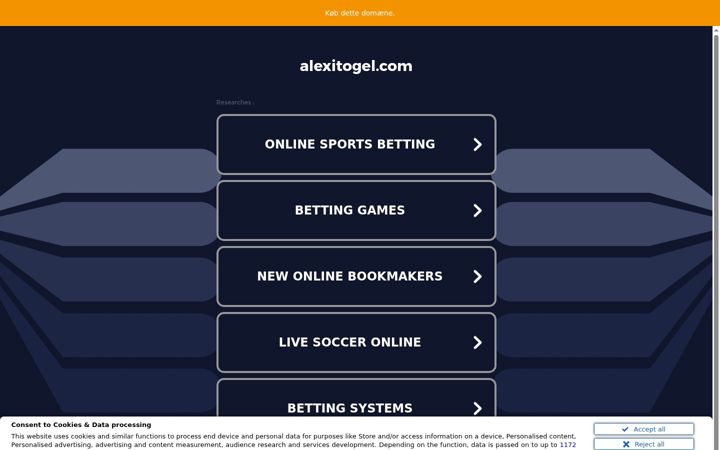Screenshot of alexitogel.com