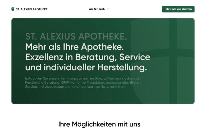 Screenshot του alexius-apotheke.de