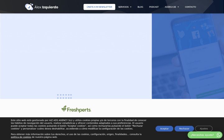 Screenshot του alexizquierdo.com