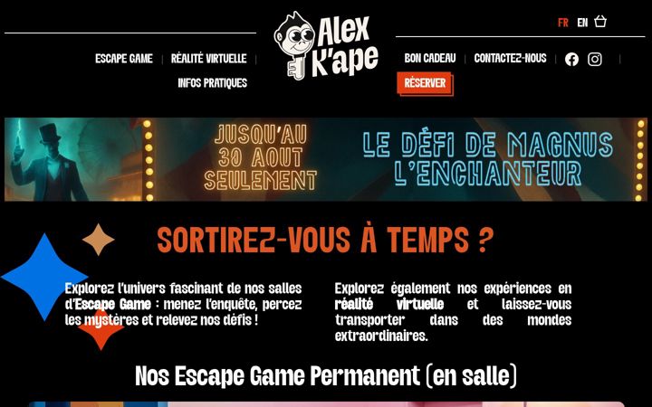 Capture d'écran de alexkape.fr