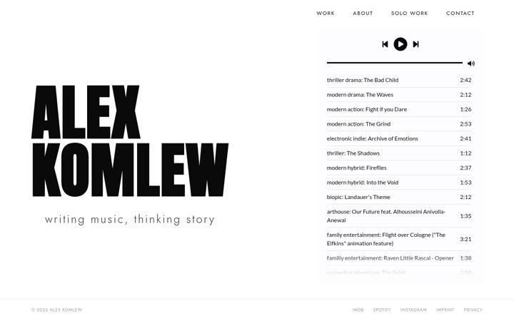 Screenshot of alexkomlew.com