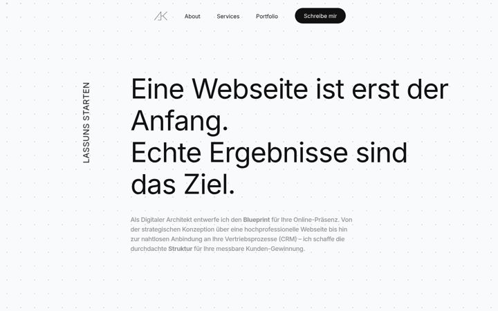 Screenshot ta' alexkondratiev.com
