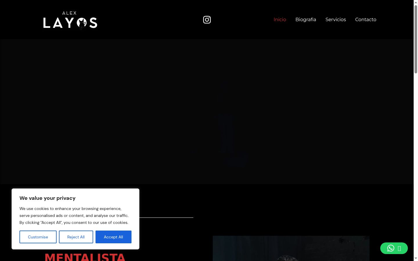 Screenshot tal-banner tal-kunsens muri qabel kwalunkwe interazzjoni