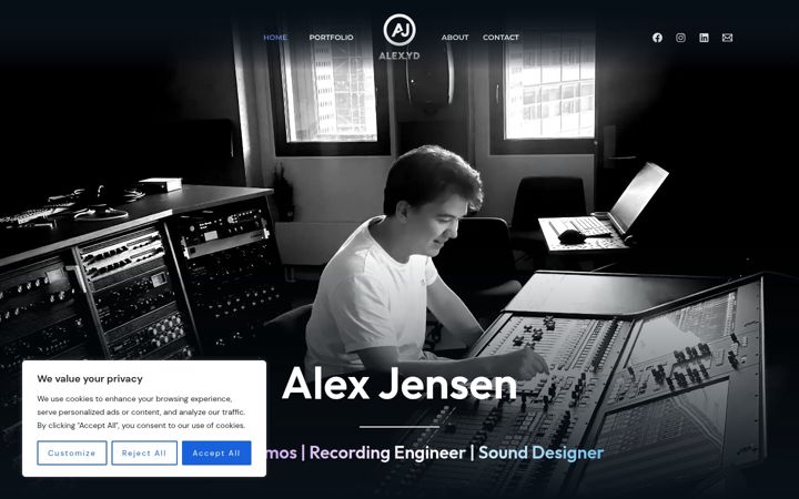 Screenshot of alexlyd.dk