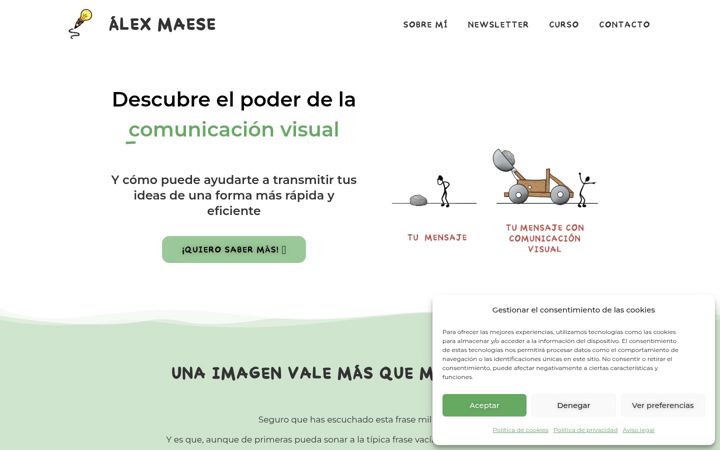 Screenshot of alexmaese.com