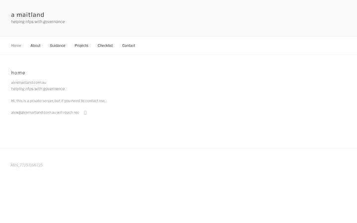 Captura de ecrã de alexmaitland.com.au