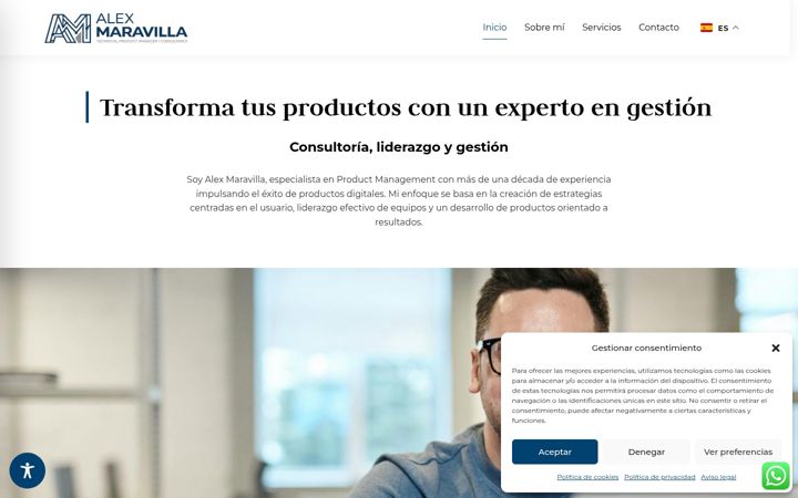 Captura de ecrã de alexmaravilla.es