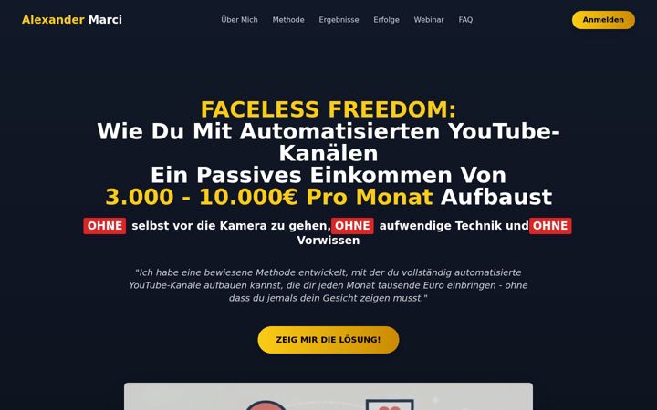 Screenshot of alexmarci.com
