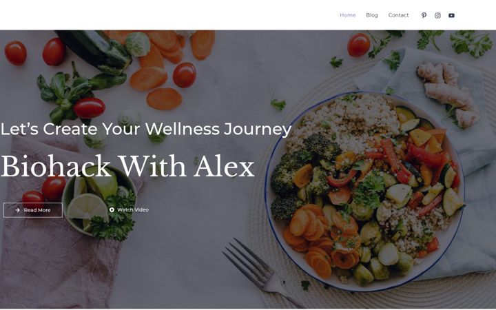 Screenshot of alexmaryse.com