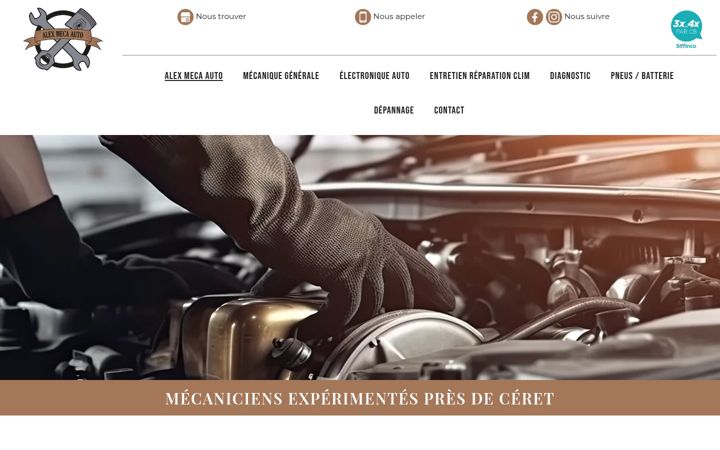 Screenshot of alexmecaauto.fr